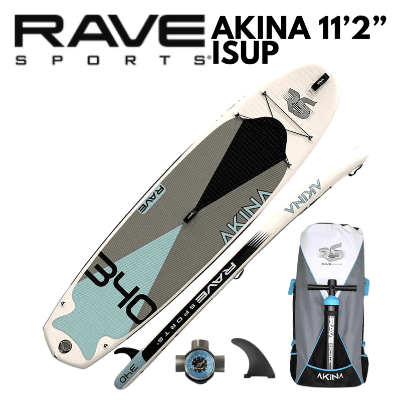 Rave Sports 10'6" Itasca Quarry Blue Inflatable Paddleboard - 02943