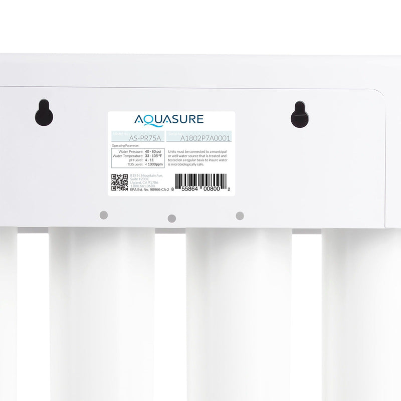 Aquasure Harmony Series | 64,000 Grains Whole House Water Softener & 75 GPD Reverse Osmosis System Bundle