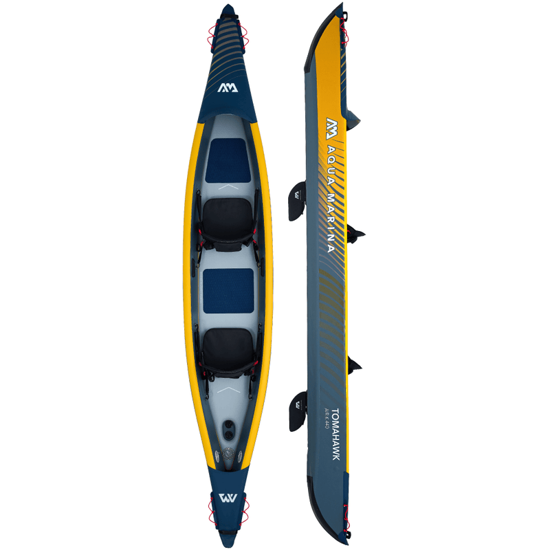 Aqua Marina 14’5″ Tomahawk AIR-K 440 High Pressure Speed Kayak 2-person. DWF Deck. (paddle excluded)