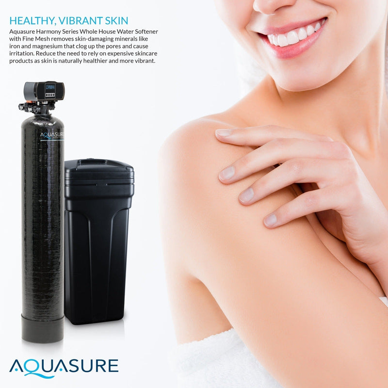 Aquasure Harmony Series | 64,000 Grains Water Softener w/ Fine Mesh Resin