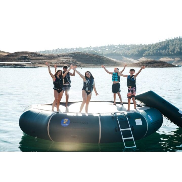 Island Hopper Water Trampolines - 17' Island Hopper "Bounce & Splash"  - 17'BNS- GR