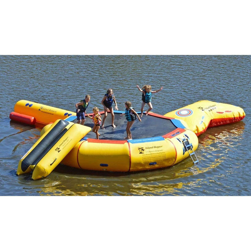 Island Hopper 17' Springless Water Bouncer "Bounce & Splash" Recreational Grade - 17'BNS