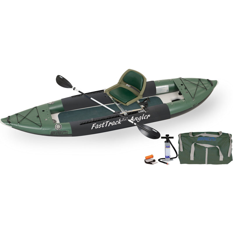 Sea Eagle FastTrack Angler 385FT Inflatable Kayak Swivel Seat Package