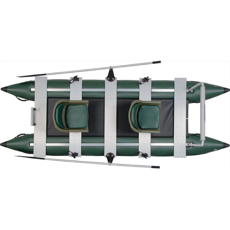 Sea Eagle FoldCat Pro Angler Guide Inflatable Fishing Boat Package