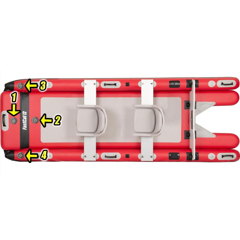 Sea Eagle FastCat12 Deluxe Inflatable Cataraft Package